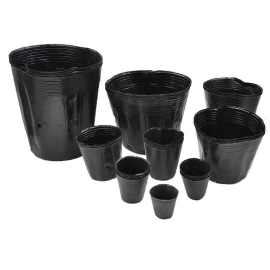 营养杯营养钵育苗杯育苗盆黑色营养袋加厚黑色一次性塑料杯大号