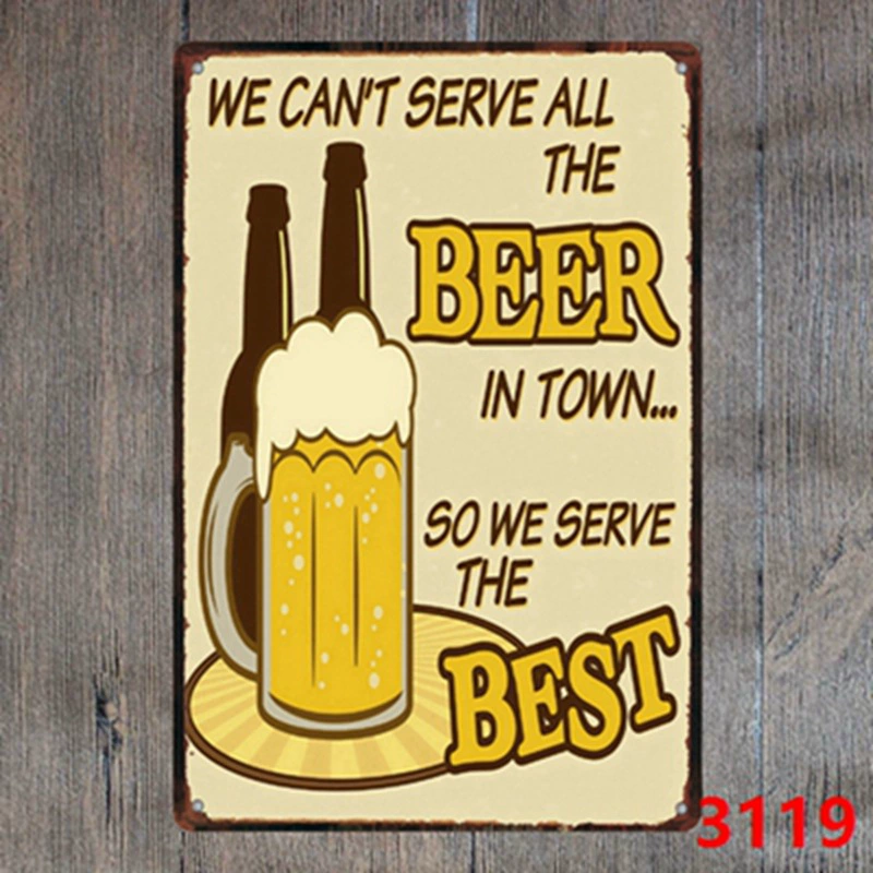 Коктейль VIP Beer Iron Painting оптом Декорация для бара, спальни, KTV, ресторан и заведение