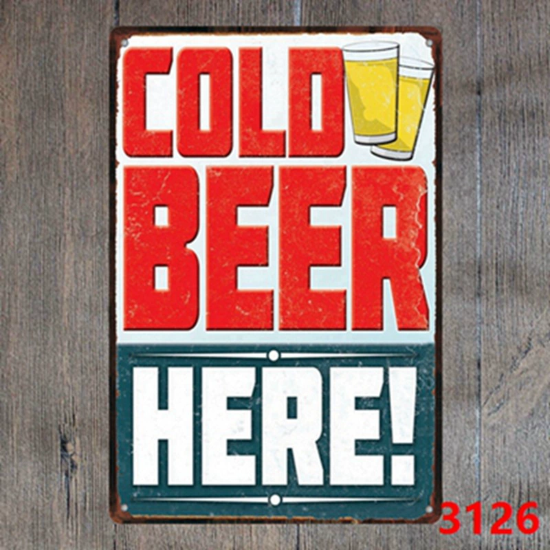 Коктейль VIP Beer Iron Painting оптом Декорация для бара, спальни, KTV, ресторан и заведение