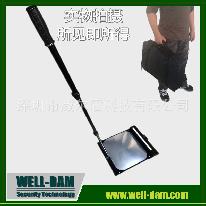 MT车底检查镜，带LED灯，可伸缩杆，便携包，带充电器电池可拆卸