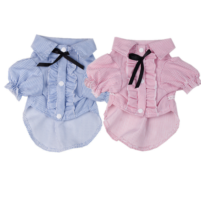 Одежда для домашних животных щенки одежда для домашних животных плюшевые собаки и кошки одежда весна и летняя рубашка в корейском стиле