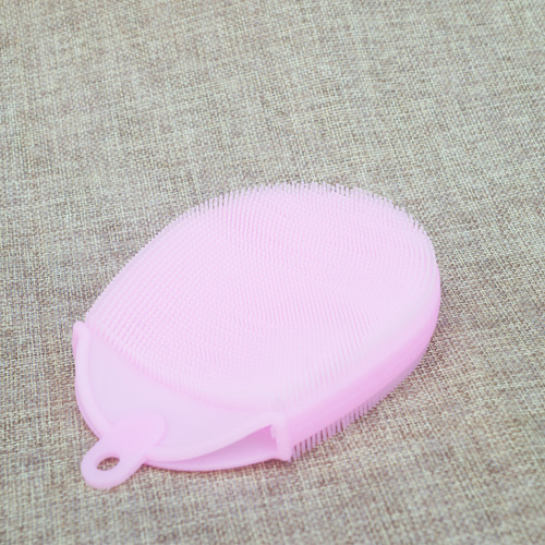 Factory direct sales silicone bath and shower brush silicone sleeve hand rub bath brush ball shower brush baby bath brush