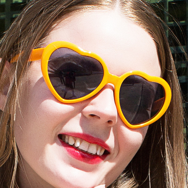 sunglasses heart-shaped