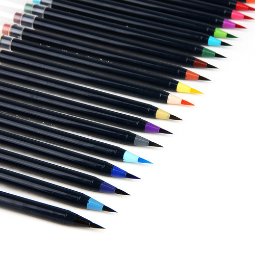 G16 watercolor pen color soft tip brush 20 colors comic hand painting pen fountain pen creative calligraphy pen soft pen