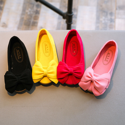 2025 New Colorful Bow Princess Shoes for Girls, Fashion Trendy Slip-on Shoes with Comfortable Soft Sole