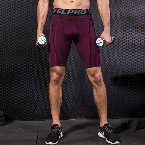 Men's tight PRO fitness running training sports shorts tight breathable quick-drying stretch shorts 1054