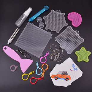 Children's diy water sticky bead tool template puzzle water spray Dew bean drip painting bottom plate water soluble bean wholesale