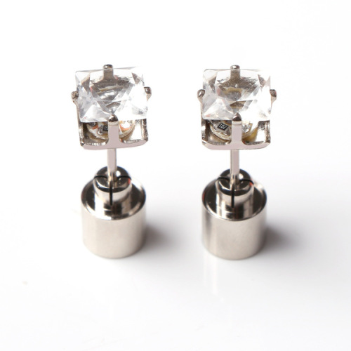 LED diamond luminous earrings, luminous trendy jewelry earrings, bar men and women couple earrings, luminous earrings wholesale