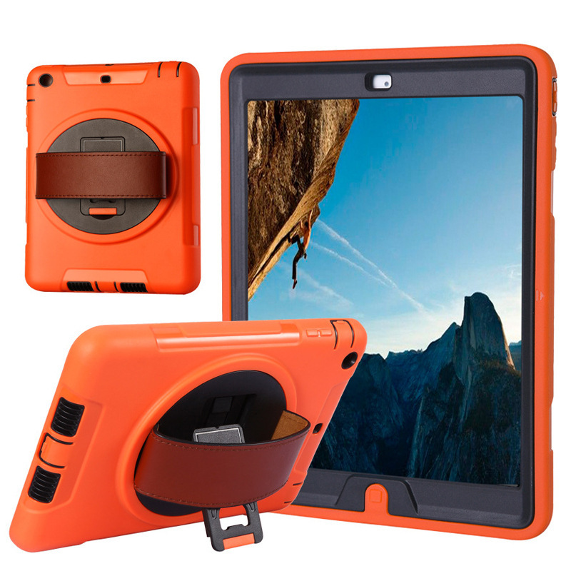 Leather strap bracket for ipad mini6 tablet protective case air2 PC silicone drop-resistant leather case