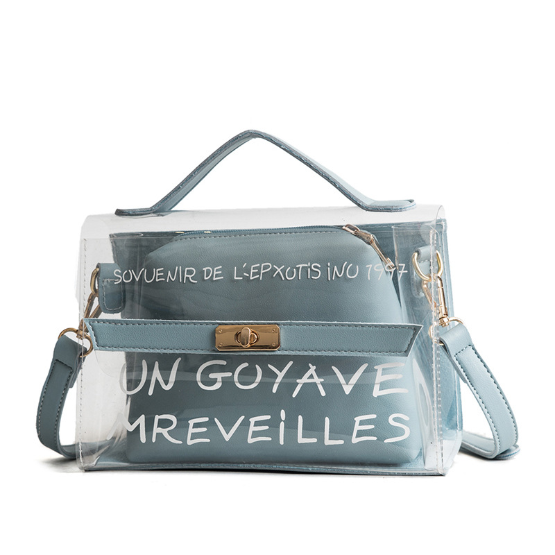 jöle çanta kadın çantası şeffaf yazlık haberci çantası tek omuz anne ve çocuk çantası_voghion.com