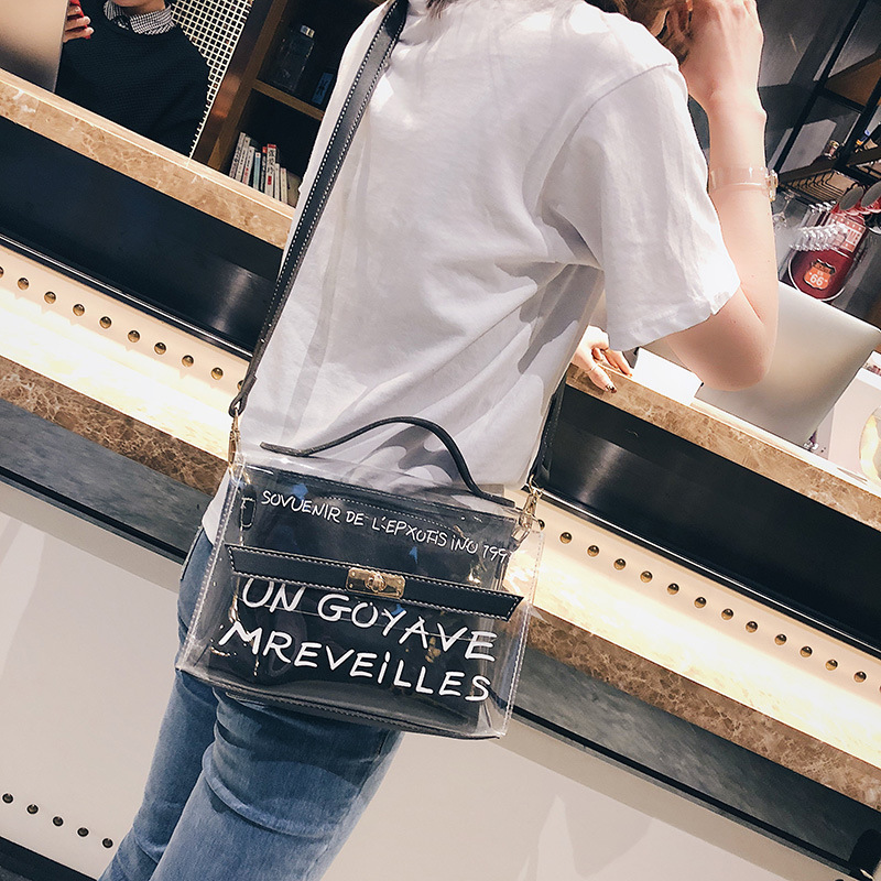 jöle çanta kadın çantası şeffaf yazlık haberci çantası tek omuz anne ve çocuk çantası_voghion.com