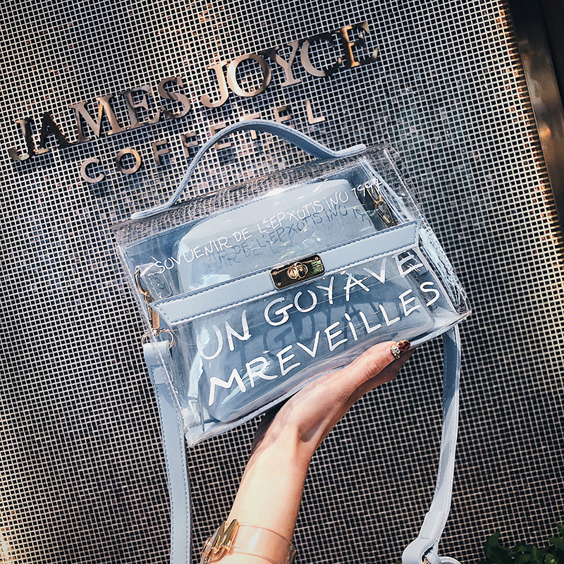 jöle çanta kadın çantası şeffaf yazlık haberci çantası tek omuz anne ve çocuk çantası_voghion.com