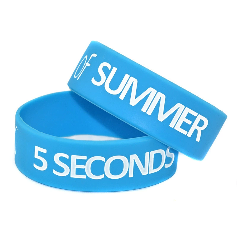 Европейско-американский стиль 5 Seconds of Summer силиконовый браслет 1-дюймовый со звездой