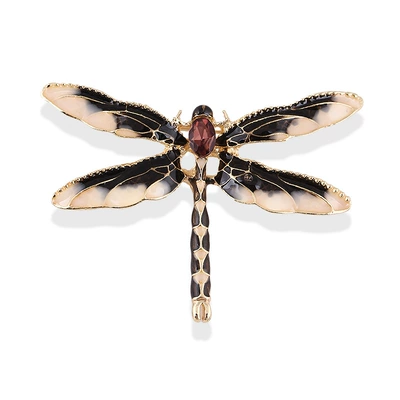 Yaxa sancaqları oil drop enamel high-grade dragonfly - coffee-dragonfly