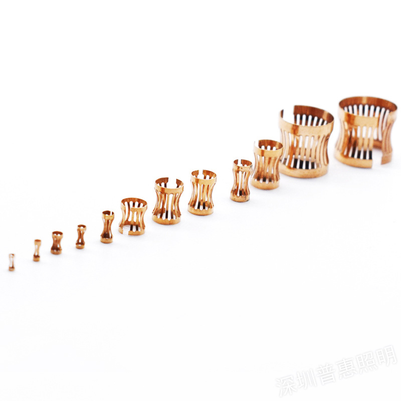 铍青铜小号冠簧 电连接器元件 弹片连接器 适配插针Φ0.8-Φ3.5