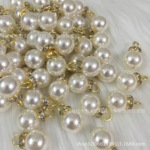 批发仿珍珠吊坠挂件礼盒吊珠配饰diy喜铺礼袋箱包饰品配件拉链头