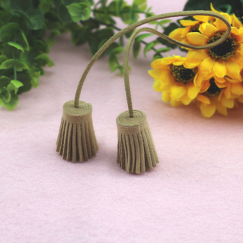 3cm Korean velvet double-headed small tassels  double roll ultra-fine fiber tassels accessories for clothing, home textiles and accessories