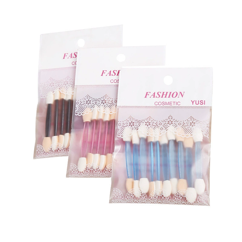 Brush, eye shadow, double-sided sponge, 10 pieces, new collection