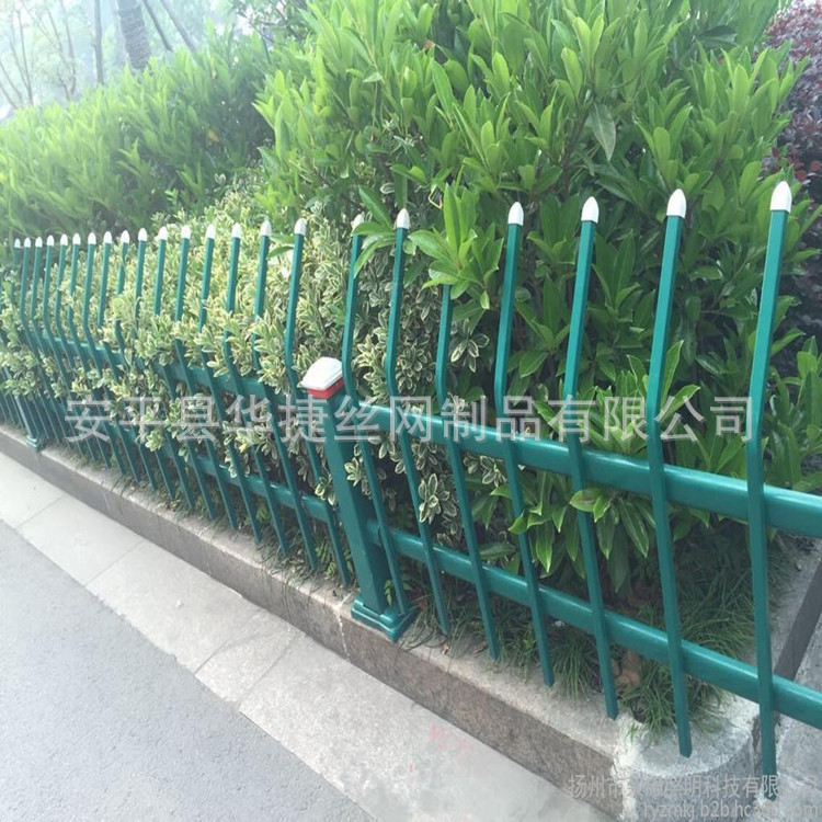 厂家供应锌钢草坪护栏   公园锌钢铁艺栏杆   道路两旁花池围栏