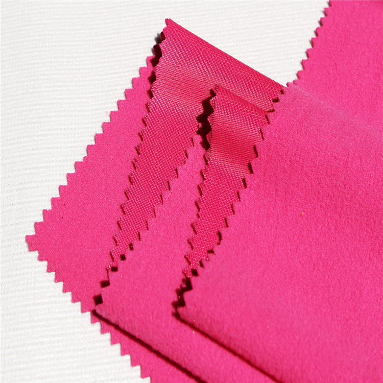 厂家直销 单面拉毛校服面料 运动服面料 金光绒 经编绒布