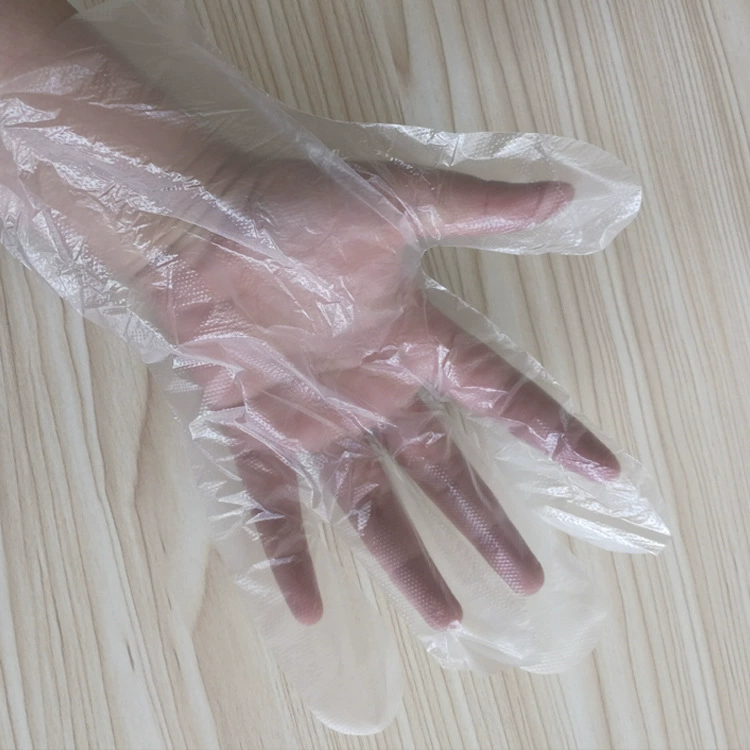 Оптовая Продажа с фабрики одноразовые перчатки утолщенные прозрачные одноразовые пленочные перчатки для общественного питания косметические пластиковые перчатки на вынос