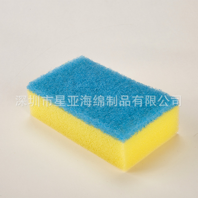 自然色海绵擦子家具清洁神器贴合泡棉30密米黄色成型百洁布仿丝瓜