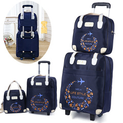 Trolley travel bag women's large-capacity portable short-distance travel hand-carried bag mother-in-law boarding trend business trip luggage bag