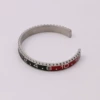 Silver+red black