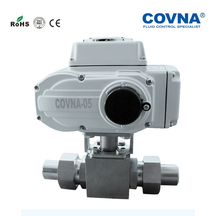 Коввена COVNA высоковольтный сварной электрический шаровой клапан из нержавеющей стали электрический шаровой клапан AC200V