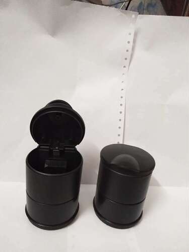 Car ashtray with LED light, indoor household ashtray, creative car ashtray, universal car ashtray with electroplating