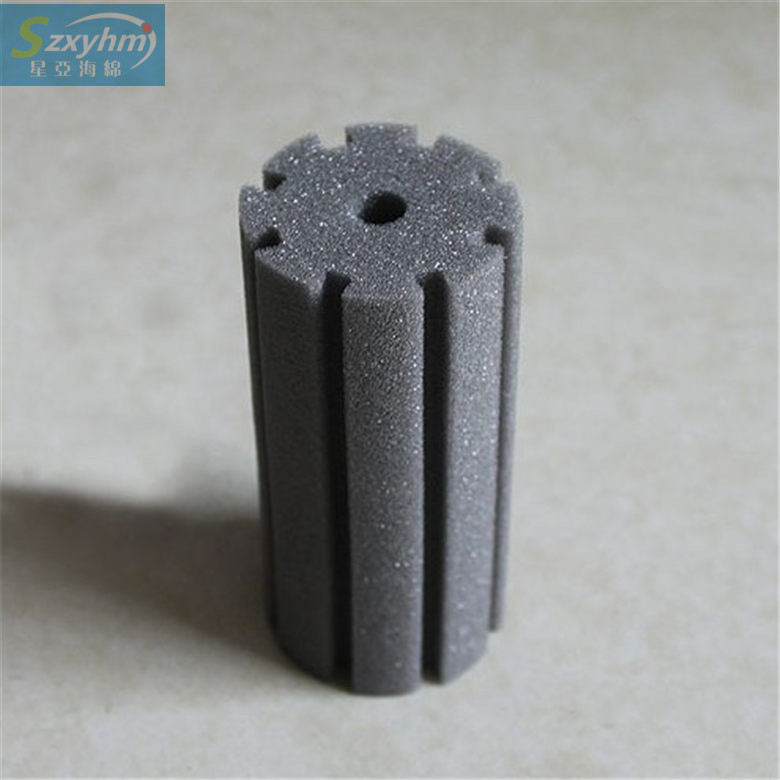 源头工厂净化空气过滤海绵圆管 环保防尘过滤杂志活性炭海绵柱