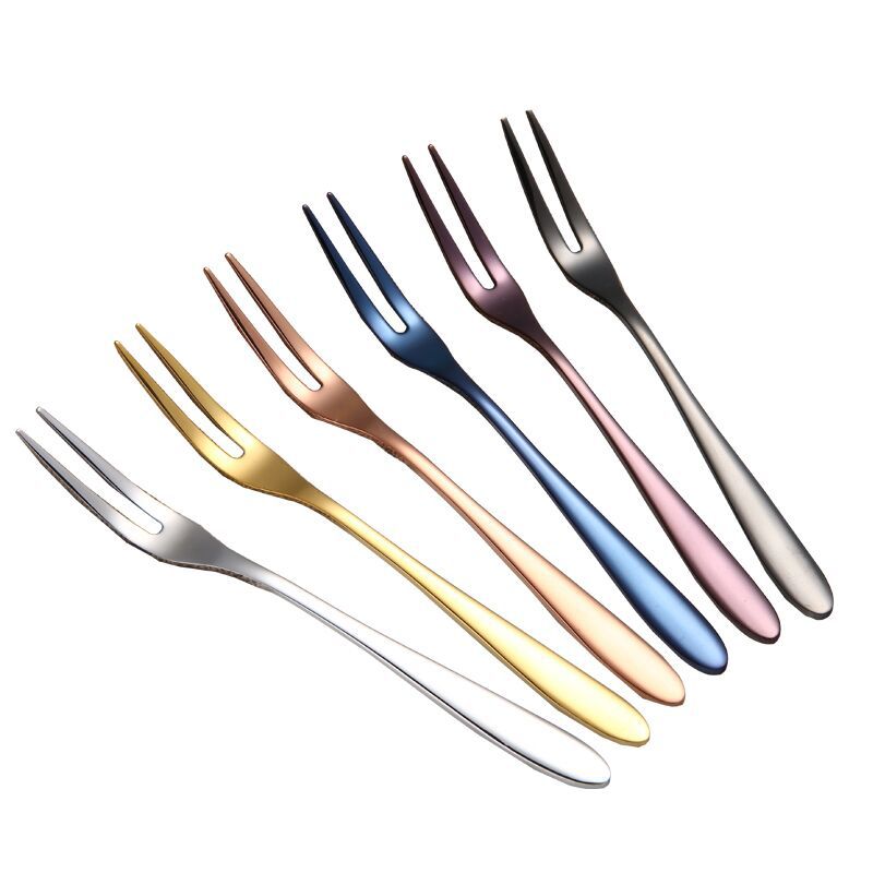 304 horquilla de fruta coreana horquilla de pastel de luna doméstica horquilla de postre horquilla de hotel occidental pulido espejo