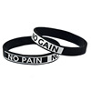 No Pain No Gain Silicone Bracelet NEVER GIVE UP Inspirational Bracelet Accessories Sports wristband