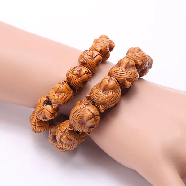 Double-Sided Tiger Head Bracelet, Creative Retro Travel Gift, Yiwu Wholesale Bracelet Jewelry, Handmade Creative Retro Style