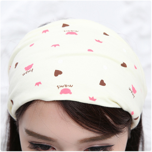 New windproof confinement hat for mothers, combed elastic cotton maternity headband, ladies elastic maternity confinement headscarf