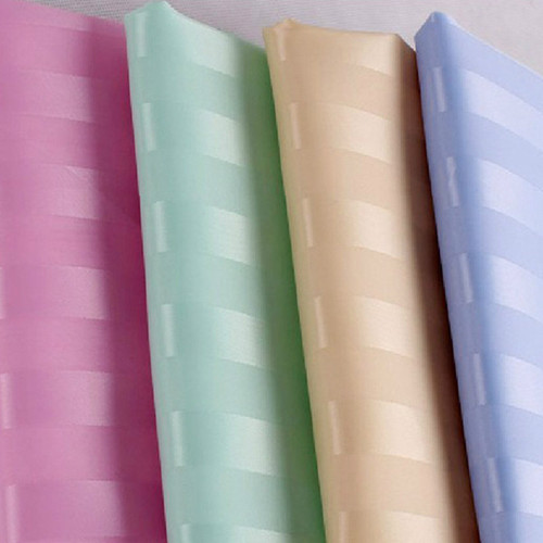 High-end, thickened polyester bath curtain with yin-yang stripes—waterproof, mold-resistant, and providing a non-transparent barrier for bathroom and toilet partition doors.