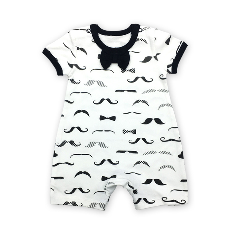 Fábrica al por mayor recién nacido mono de primavera y verano de algodón de manga corta mameluco boxeador mameluco niños y niñas bebé mameluco ropa para niños