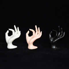 Hand Touch Props OK Shape Hand Mold Plastic Fake Hand Accessory Ring Display Model Hand Model Short Hand Creative Female Hand Mold