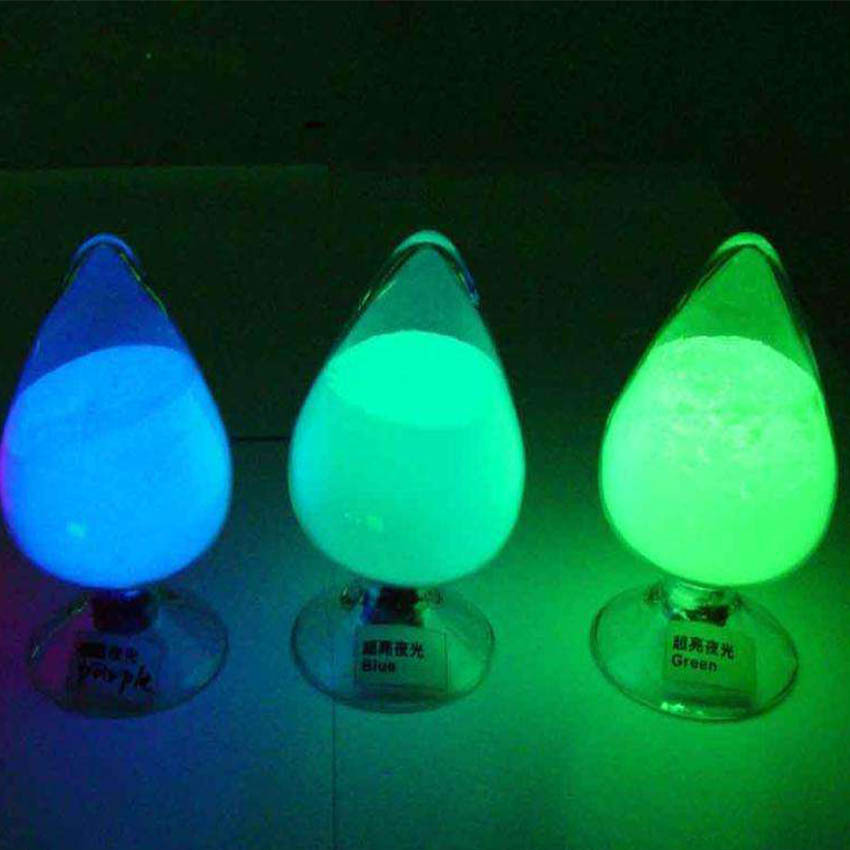 厂家批发注塑塑料黄绿蓝绿天蓝荧光夜光粉发光粉