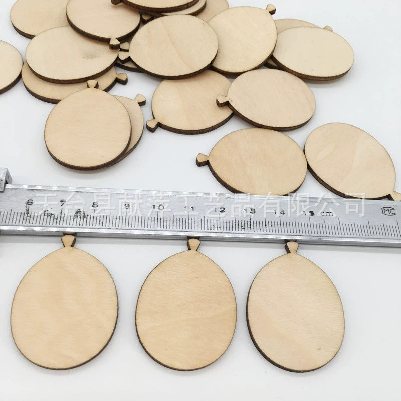 Внешняя торговля поставка деревянная этикетка DIY деревянный пустой воздушный шар в форме Ретро дизайн подарок свадебное украшение