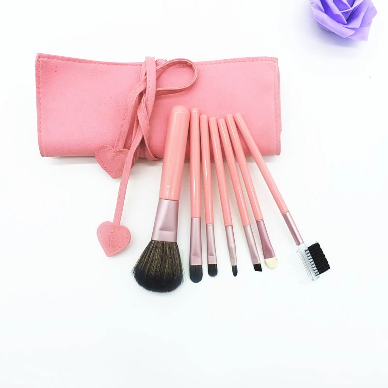 Multicoloured handheld brush, simple and elegant design, 7 pieces, full set, 7 pieces