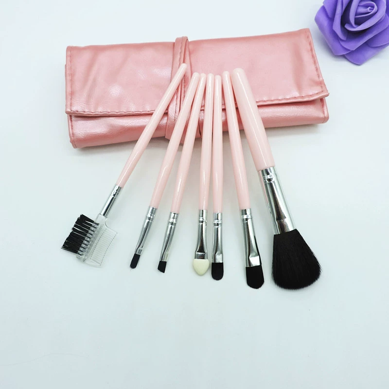 Multicoloured handheld brush, simple and elegant design, 7 pieces, full set, 7 pieces