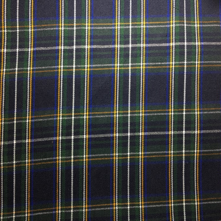 现货供应校服格子面料  色织布 中长涤棉布料日韩苏格兰格子布