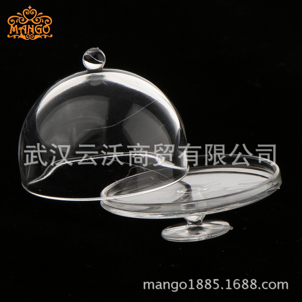 1:12 Dollhouse mini modelo escena comida y accesorios de juego occidental transparente pastel postre olla cubierta