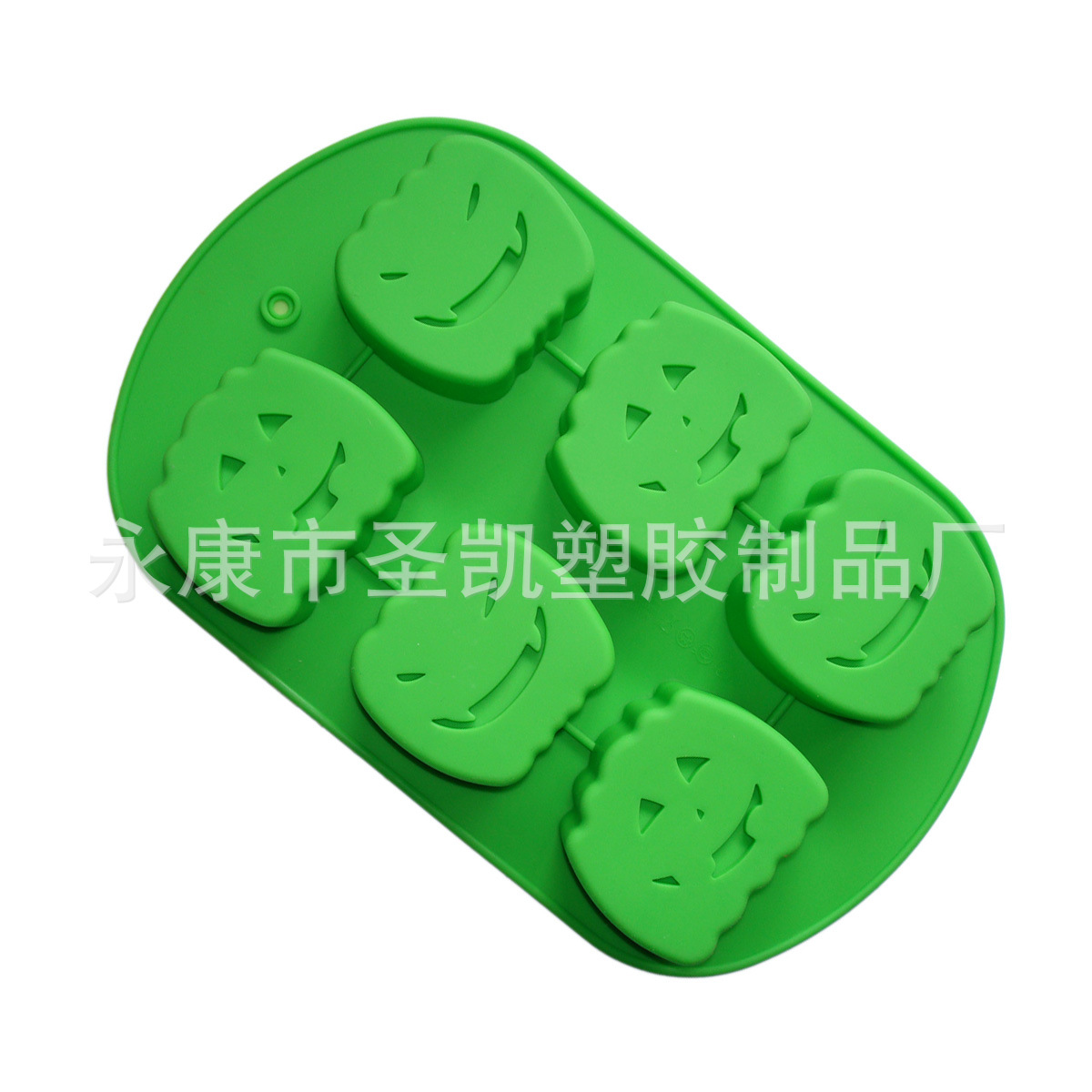 6连表情南瓜头硅胶蛋糕模具万圣节用创意烘焙产品厂家直销批发