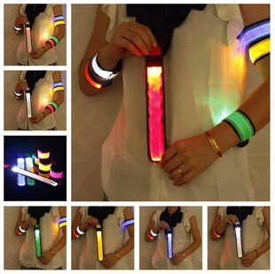 LED clap luminous wrist band outdoor activity arm band night running bracelet concert luminous couple bracelet