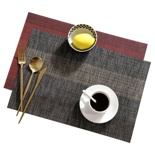 Japanese anti-slip, anti-scald, heat-insulating dining mat for home use, Western-style dining mat PVC table mat, waterproof, quick-drying bowl and cup mat