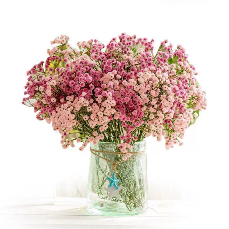 ПУ мягкая резиновая текстура, небольшой свежий заводской Baby's Breath, оптом искусственные цветы, пластиковые цветы для дома, свадьба