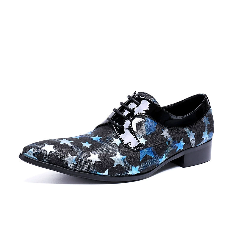 Персонализированная модная мужская обувь 2018 Весна и лето новая модная обувь стилиста волос корейский стиль британская Модная белая кожаная обувь с принтом для мужчин