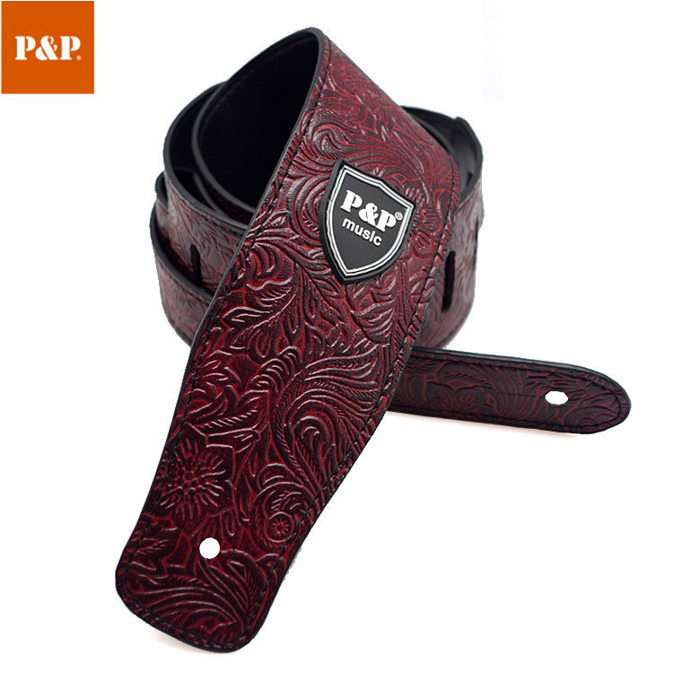 P&PレザーギターストラップPUベースストラップエレキギターストラップ広州ギターストラップ工場卸売ギターストラップ|undefined